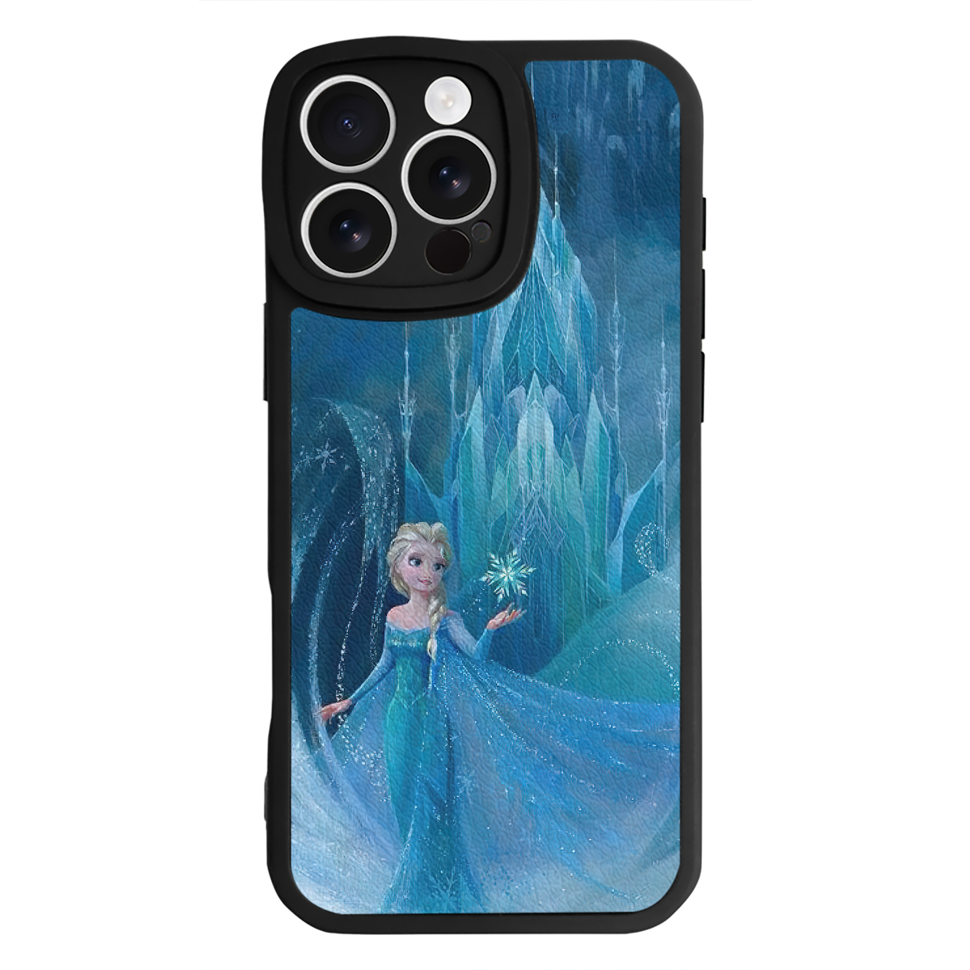 （画像用） アナと雪の女王 アンナ エルサ Frozen Anna Elsa 【iPhone 16シリーズ対応】シリコンスマホケース（レザー調） 材質：シリコン